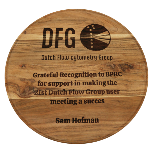 Houten onderbord met naam of afbeelding